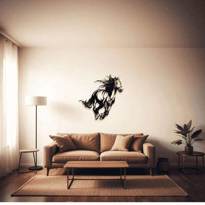 Horse Wall Art D2 لوحة الخيل | Metal Wall Art